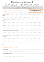 Formulaire location maison COLIN